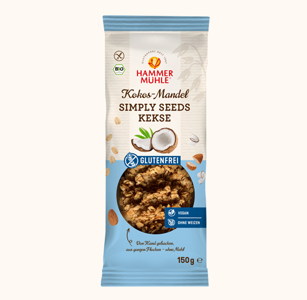 Bio Simply Seeds Kekse Kokos-Mandel