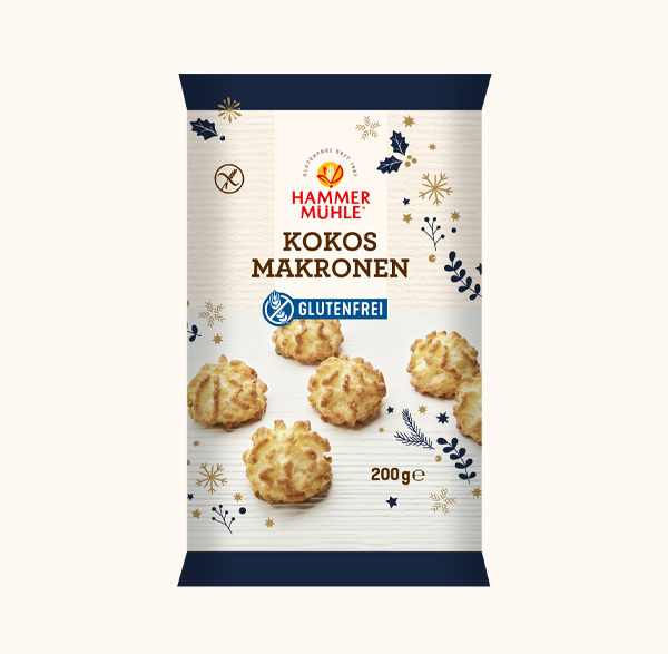 Eine Packung Hammermühle Kokosmakronen