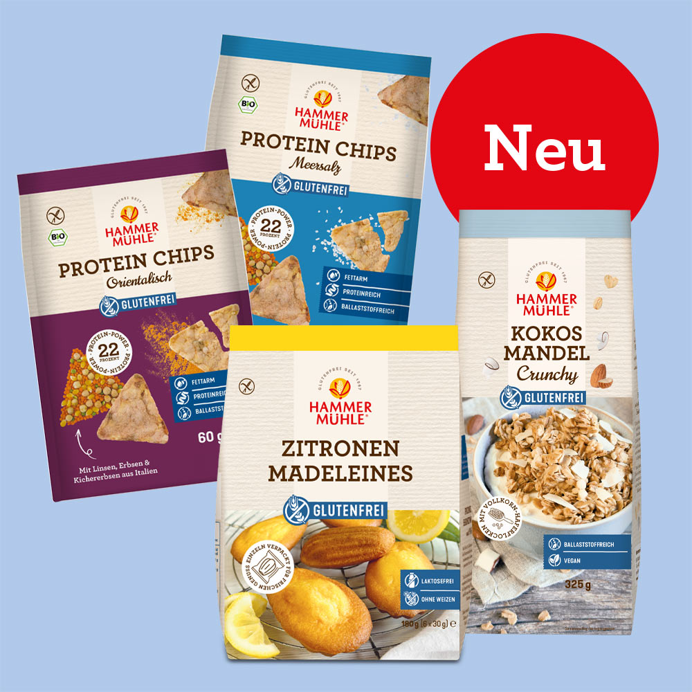 Glutenfreie Neuheiten